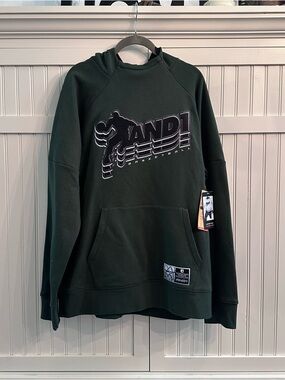NWT - And1 Dark Green Pullover Hoodie with Logo - XL